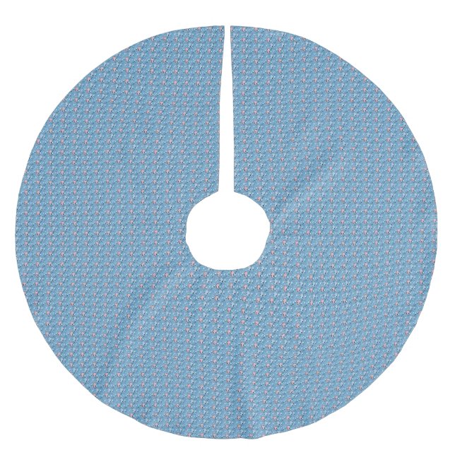 Cat Gift | Cute Cat Brushed Polyester Tree Skirt (Front)