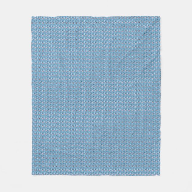 Cat Gift | Cute Cat Fleece Blanket (Front)