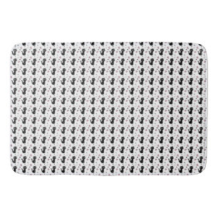 Cat Gift Cute Cat Pattern Seamless Background Bath Mat