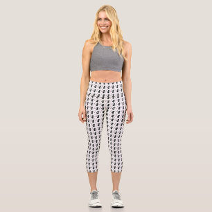 Cat Gift   Cute Cat Pattern Seamless Background Capri Leggings