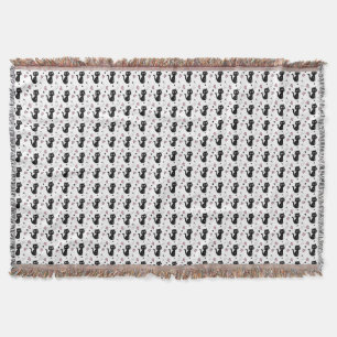 Cat Gift Cute Cat Pattern Seamless Background Throw Blanket