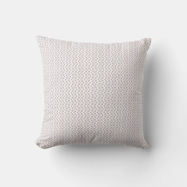 Cat Gift | Cute Cat Pattern Seamless Background Throw Pillow (Front)