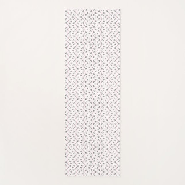 Cat Gift | Cute Cat Pattern Seamless Background Yoga Mat (Front)