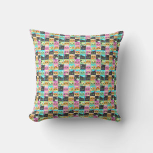 Cat Gift Cute Kawaii Cat Pattern Throw Pillow