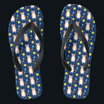 Cat Gift | Space Cat Pattern Graphic Flip Flops<br><div class="desc">Cat Gift | Space Cat Pattern Graphic</div>