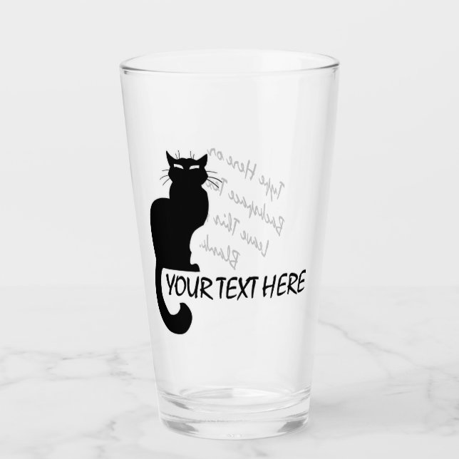 Cat Glasses Personalized Cat Lover Glasses (Front)