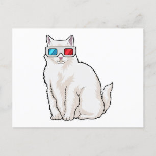 Cat Glasses Postcard