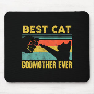 Cat godmother vintage cats happy mother's day men mouse pad