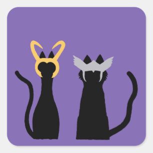 Cat Gods Square Sticker
