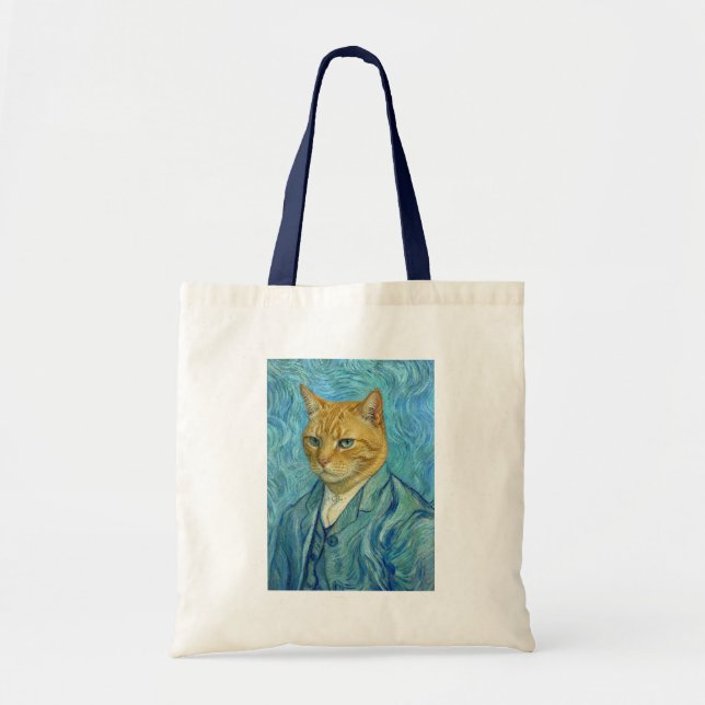 Cat Gogh Tote Bag (Front)