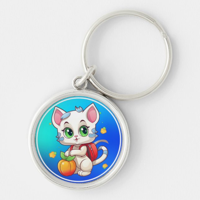 Cat Going To School-85241 Keychain (Front)