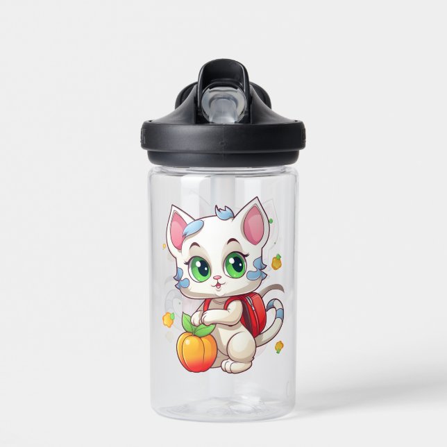 Cat Going To School - Cat School-85241 Water Bottle (Front)