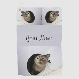 Cat Golf Towel