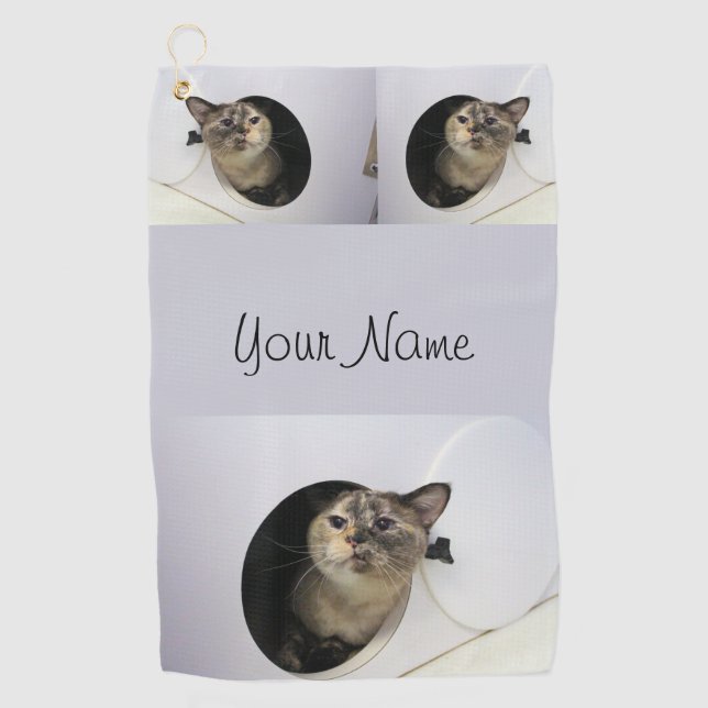 Cat Golf Towel (Front)