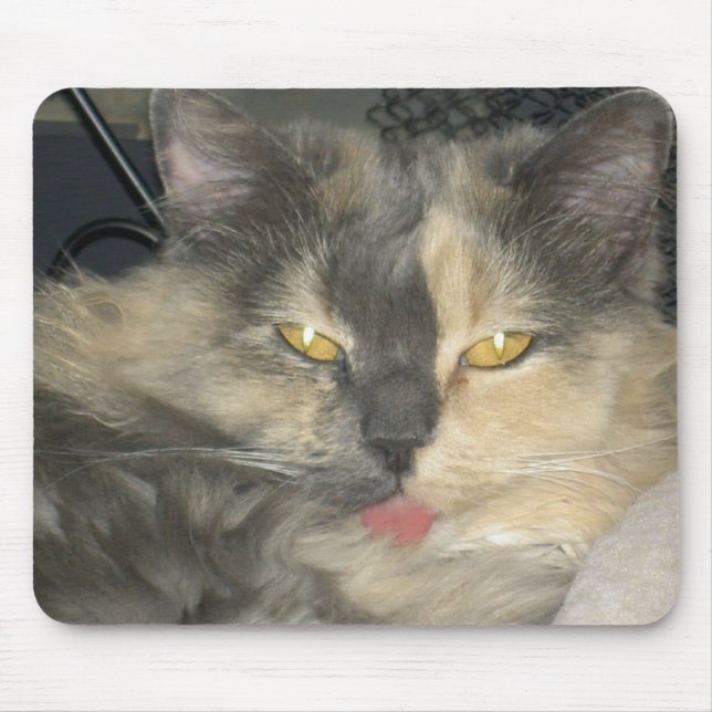 Cat got your tongue mouse pad (Front)