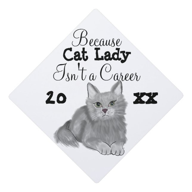 Cat Graduation Cap Topper (Front)