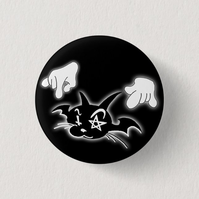 CAT Graffiti Design 1 Inch Round Button (Front)