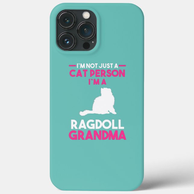 Cat Grandmother Ragdoll Grandma  Case-Mate iPhone Case (Back)