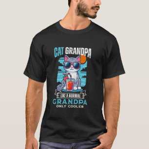 Cat Grandpa Cooler Cat Lover Grandpa Cat Grandfath T-Shirt
