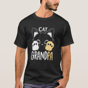 Cat Grandpa Neko Kitten Cat Lover Cat Paws Cat Ear T-Shirt
