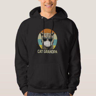 Cat Grandpa Sunglasses Face Mask Tee Fathers Day Q