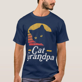 Cat Grandpa Vintage Eighties Style Cat Retro T-Shirt