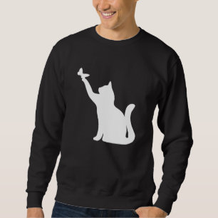 Cat Graphic Cat Cat Owner Sweatshirt