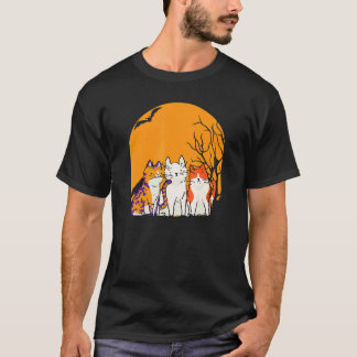 Cat Graveyard Lazy Halloween Costume Cute Kitten K T-Shirt