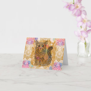 Cat Greeting Card