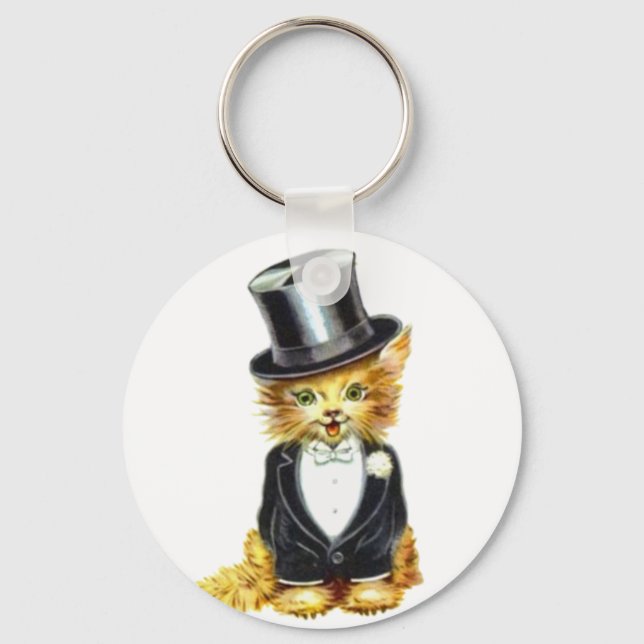 Cat Groom Keychain (Front)