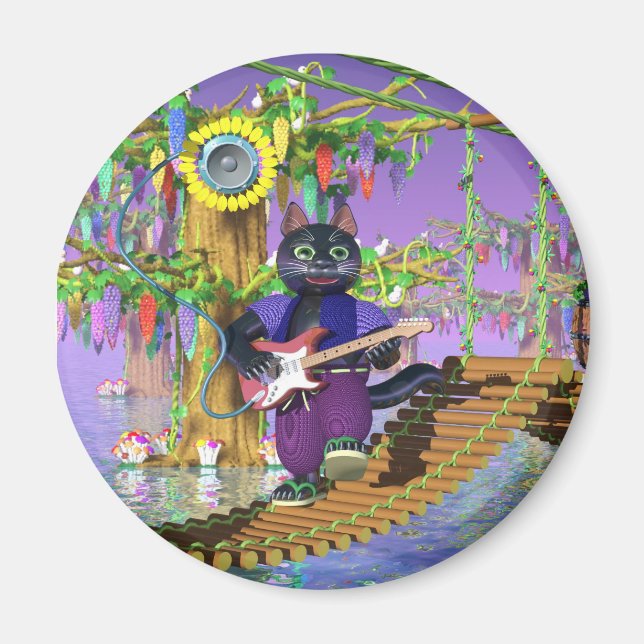 cat guiter magnet (Front)