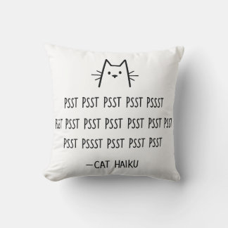 Cat Haiku Pillow