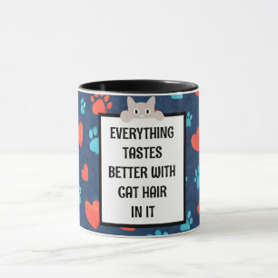 Cat Hair Coffee Mug - Custom Pet Gift for Cat Love