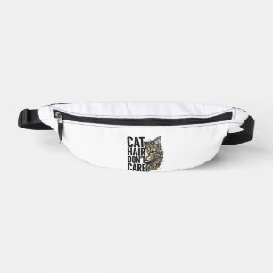 Cat Hair Don’t Care Vintage Engraving Cat Shirt De Fanny Pack