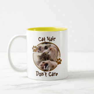 Cat Hair Don't Care Personalized Mug
