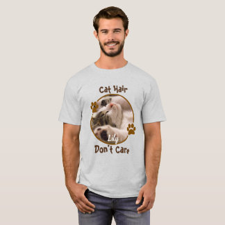 Cat Hair, Don't Care Personalized T-Shirt