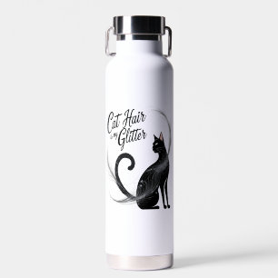 Cat Hair Is My Glitter – A Purrfectly Sparkly  Water Bottle