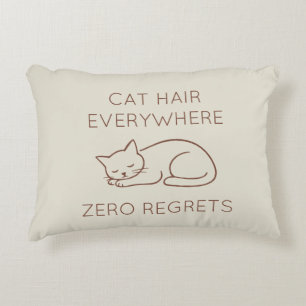 Cat hair zero regrets accent pillow