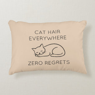 Cat hair zero regrets accent pillow
