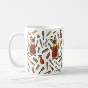 Cat Hairdresser Pet Grooming for Cat lovers Coffee Mug