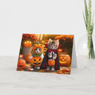 Cat Halloween Card, Halloween Cat Card