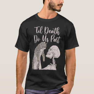   Cat   Halloween Costume Cat Skeleton Skull Women T-Shirt
