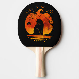 CAT HALLOWEEN COSTUME PUMPKIN CATS LOVER FALL SEAS PING PONG PADDLE