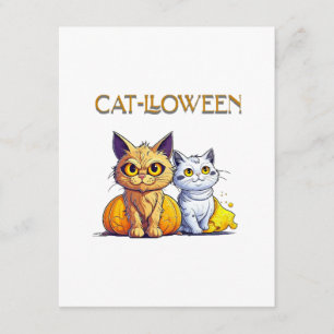 Cat Halloween  Enclosure Card