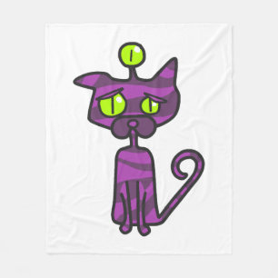 Cat Halloween  Fleece Blanket
