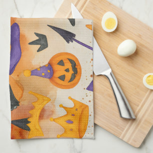 Cat Halloween Party Kitchen Towel