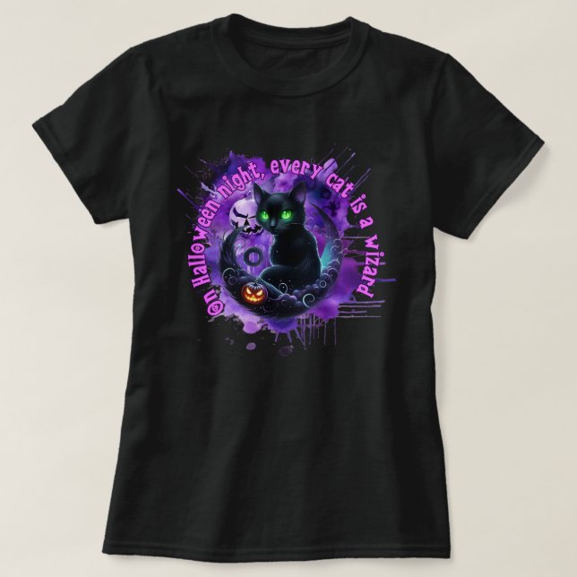 Cat Halloween Shirt  (Design Front)
