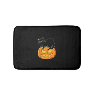 Cat Halloween Spooky Kitten Lover Trick Or Treat K Bath Mat