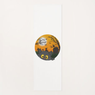 Cat Halloween Yoga Mat