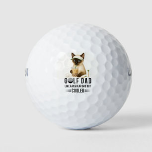 CAT  Happy Father' Day for Cat Dad Cat Lovers Golf Balls